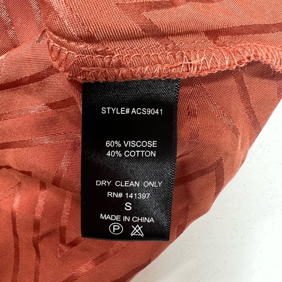 ASTR The Label Venus Mini Slip Skirt Size Small REVOLVE Rust Color NEW - Picture 6 of 11